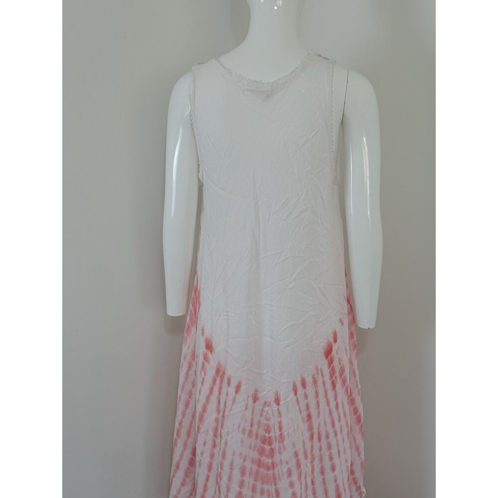 Women’s Dress Embroidered Tie Dye Asymmetrical Boho Hippie Sleeveless One Size - Picture 6 of 13
